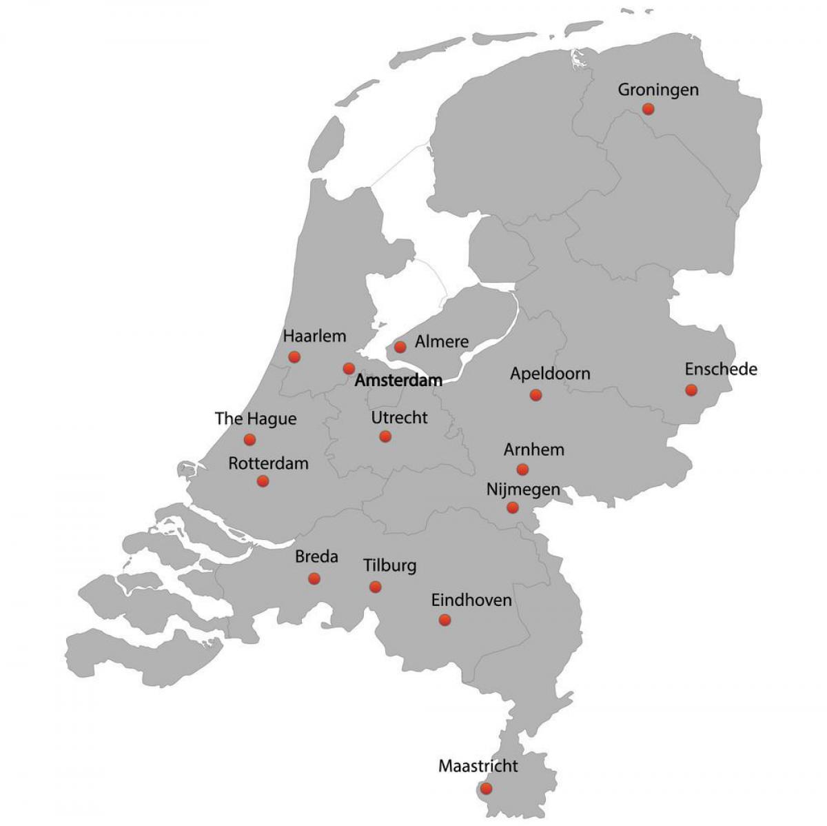 Nederlandse stadsplattegrond