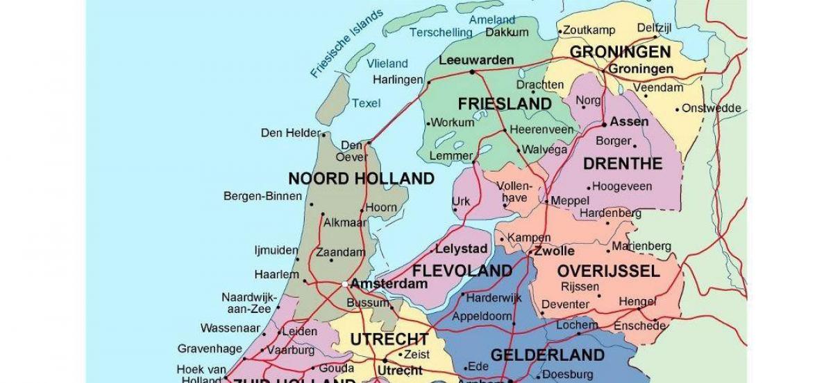 Noord-Nederlandse kaart