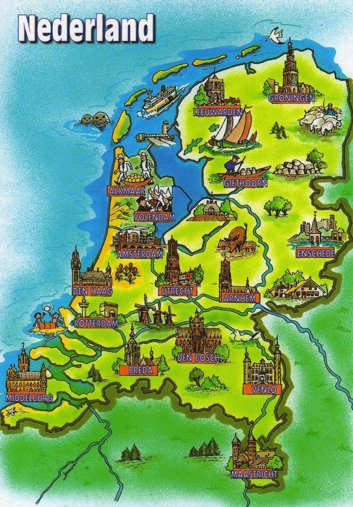 Nederlandse reiskaart